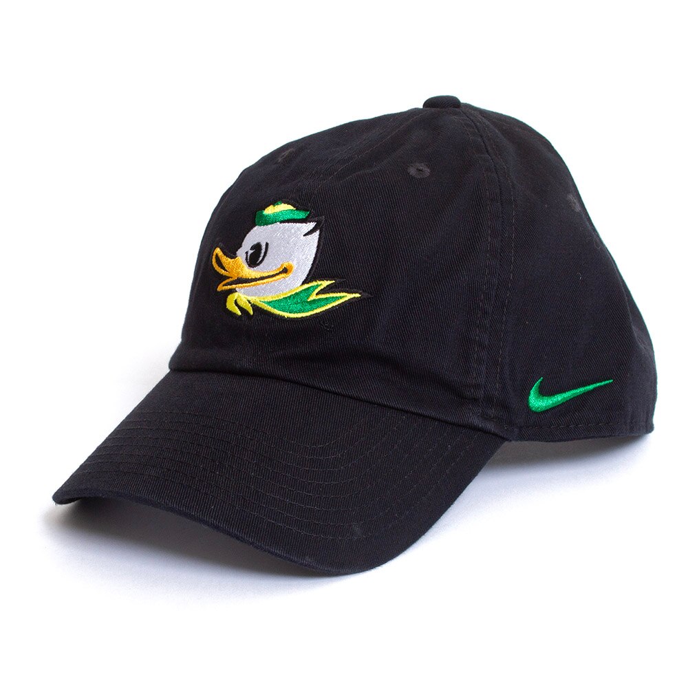 Black Nike H86 Cotton Twill w Fighting Duck Face Adj Hat